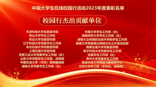 校园行优秀杰出贡献单位 校园行优秀杰出贡献单位